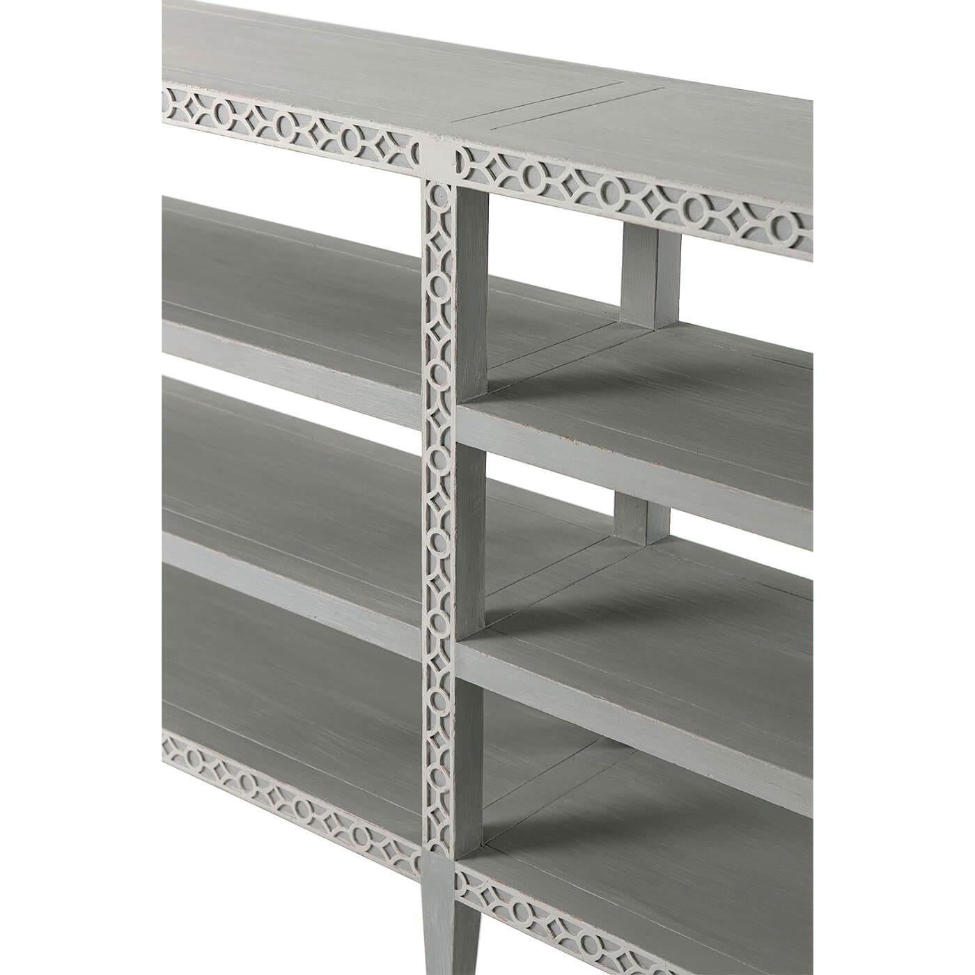 Contemporary Chinese Chippendale Console Table For Sale