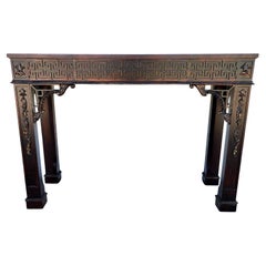 Chinese Chippendale Console Table