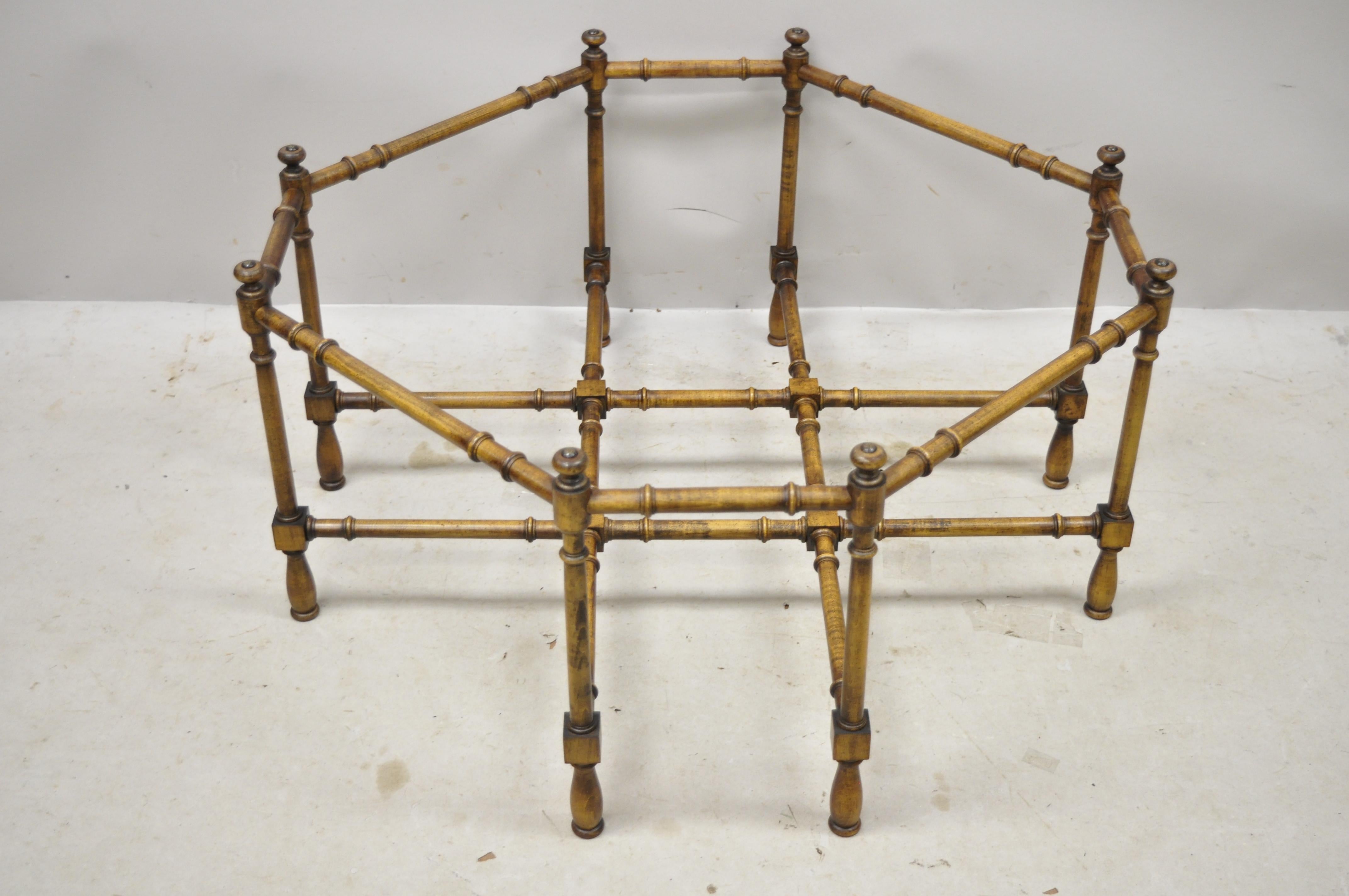 Chinese Chippendale Faux Bamboo Brass Scalloped Edge Tray Top Coffee Table 5