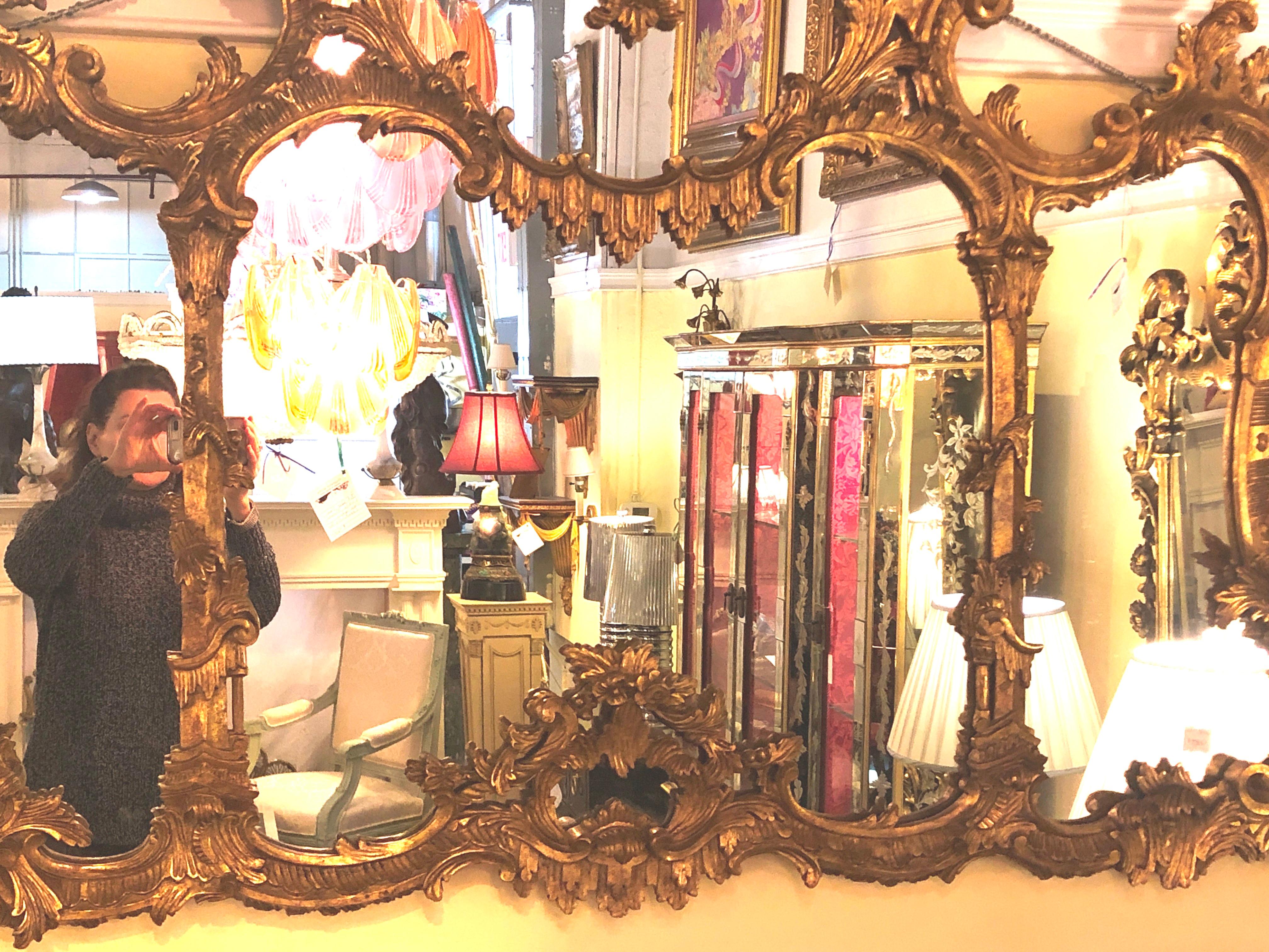 antique overmantle mirrors