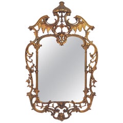 Chinese Chippendale or Chinoiserie Gilt Mirror