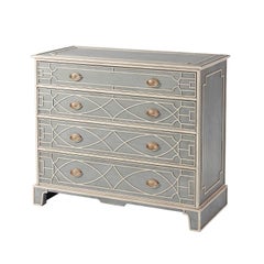 Chinese Chippendale Painted Chest