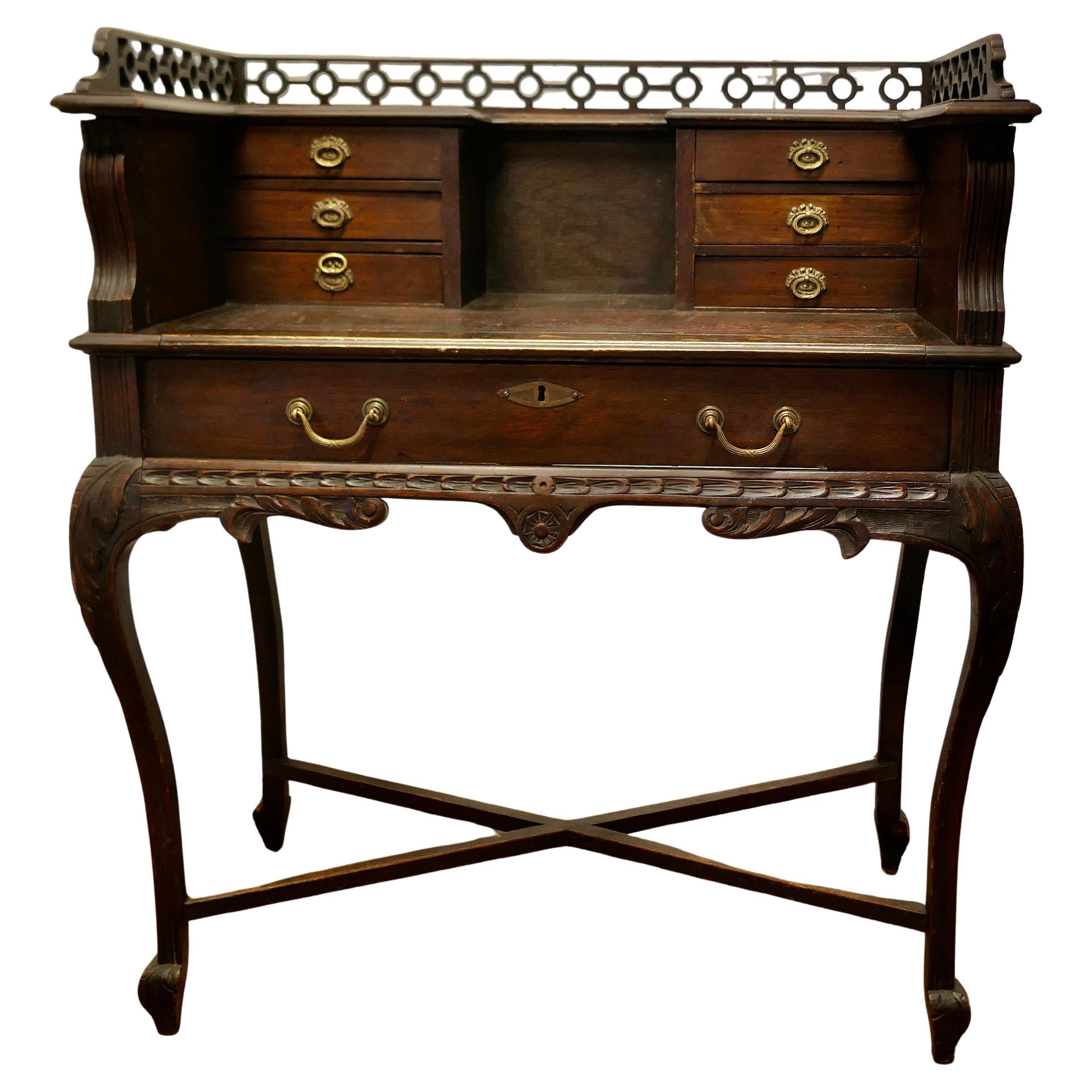 Chinese Chippendale Reception House Desk