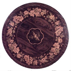 Chinese Chippendale Rosewood and Satinwood End Table