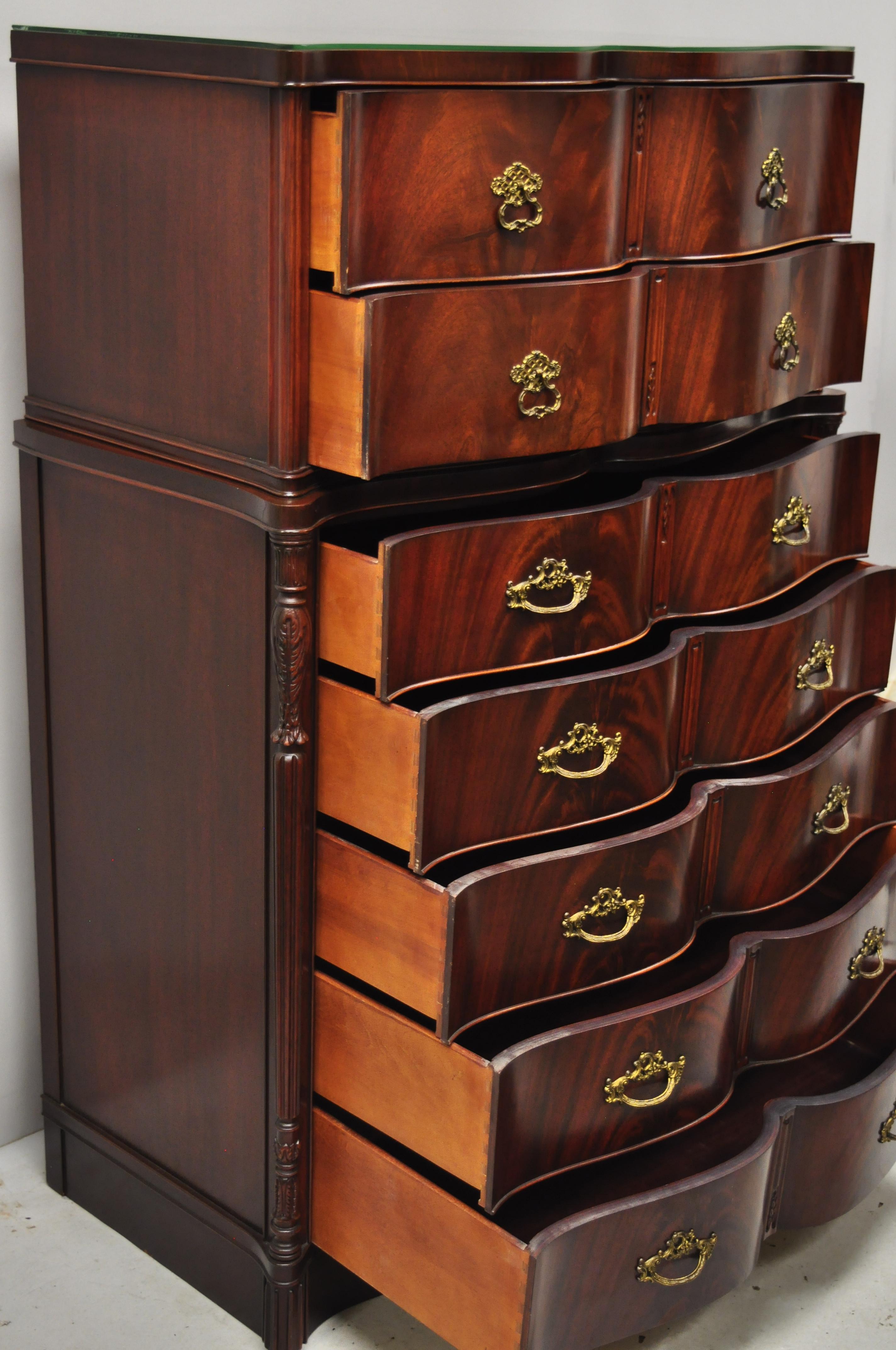 serpentine front dresser