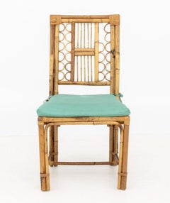 Chinese Chippendale Style Bamboo Side Chair