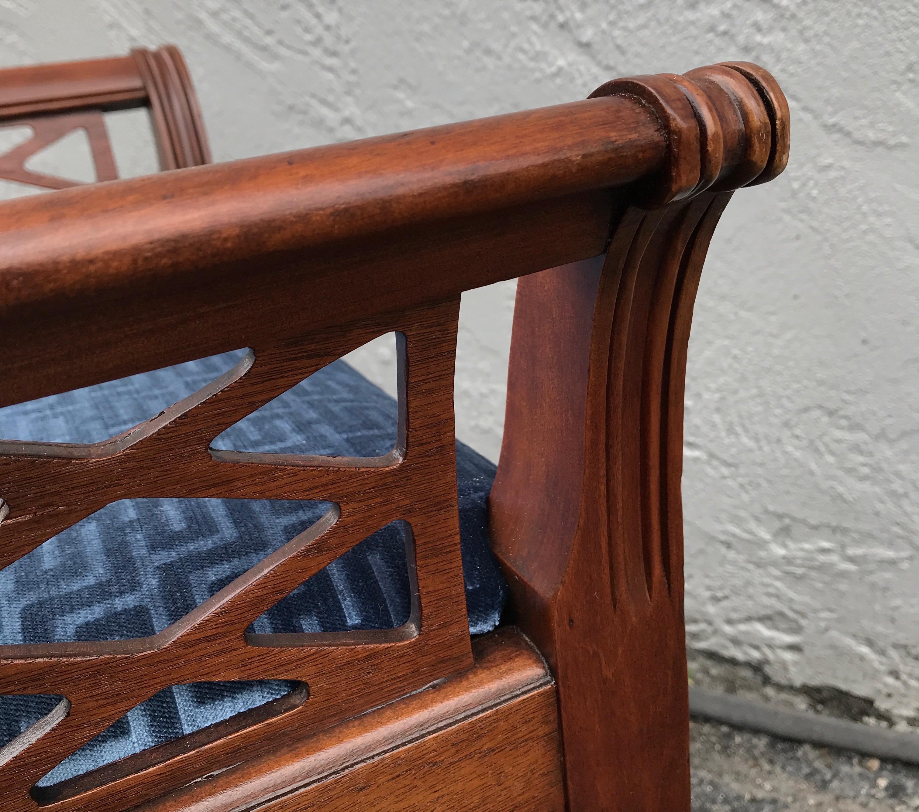 Chinese Chippendale Style Bench For Sale 13