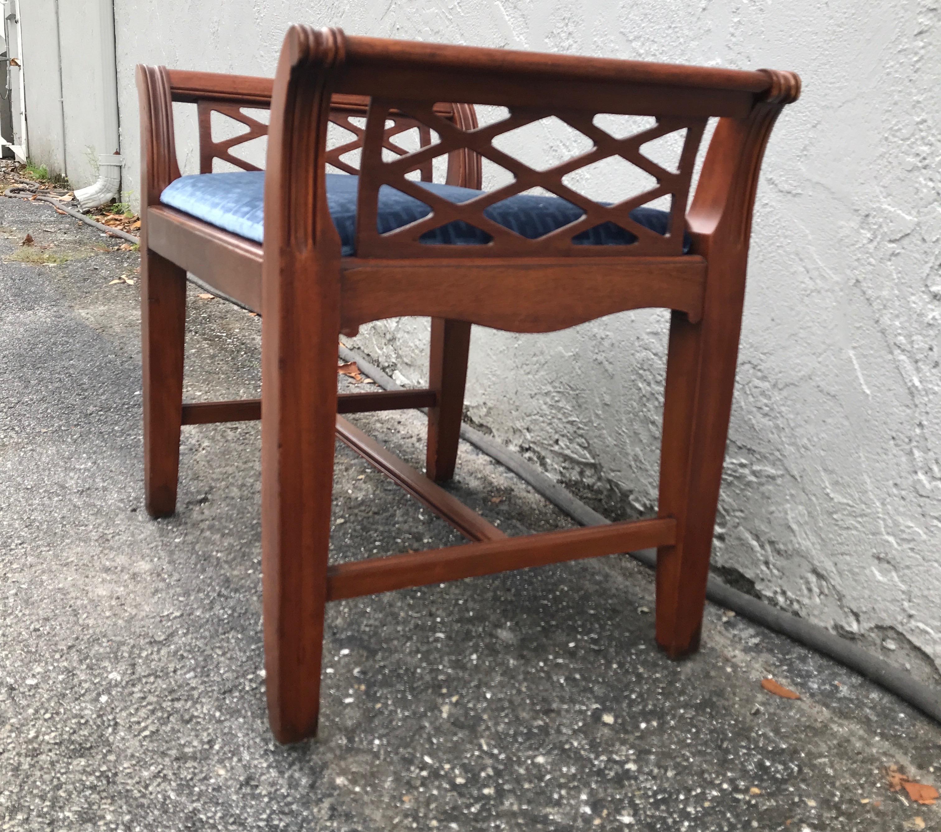 Chinese Chippendale Style Bench For Sale 2