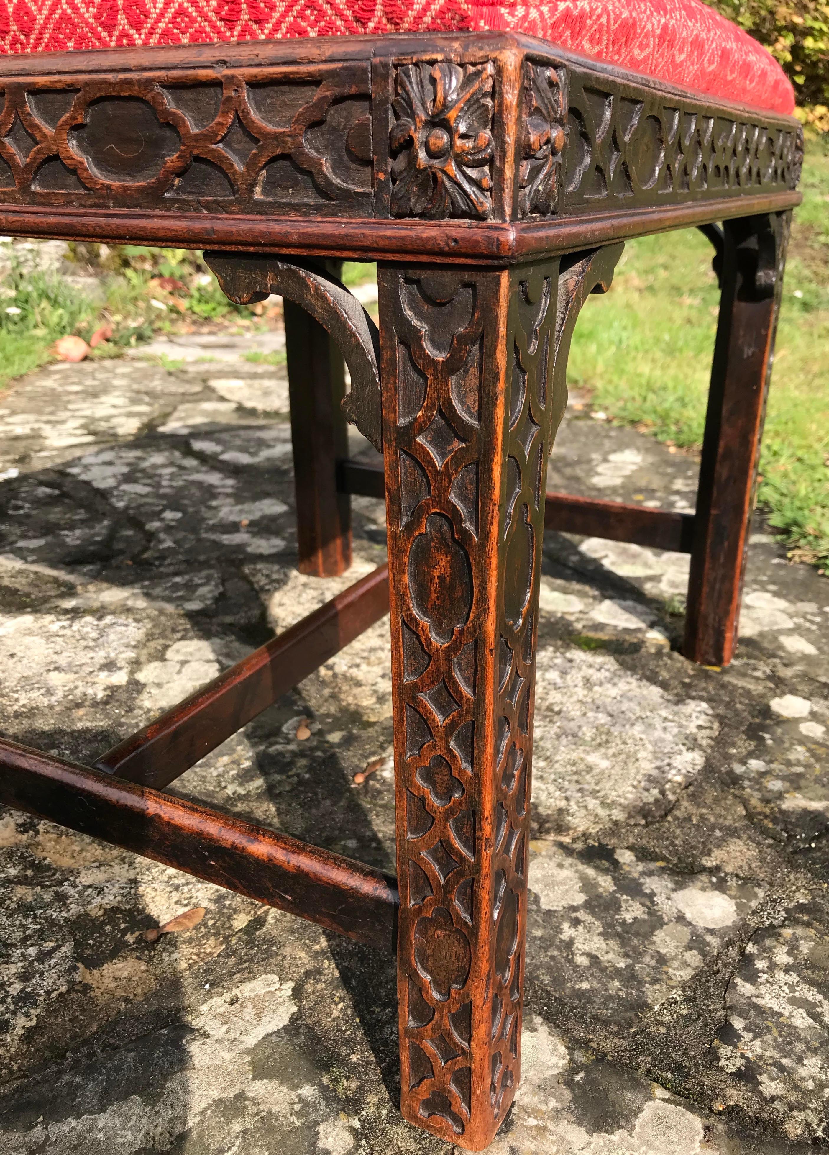 chinese chippendale stool