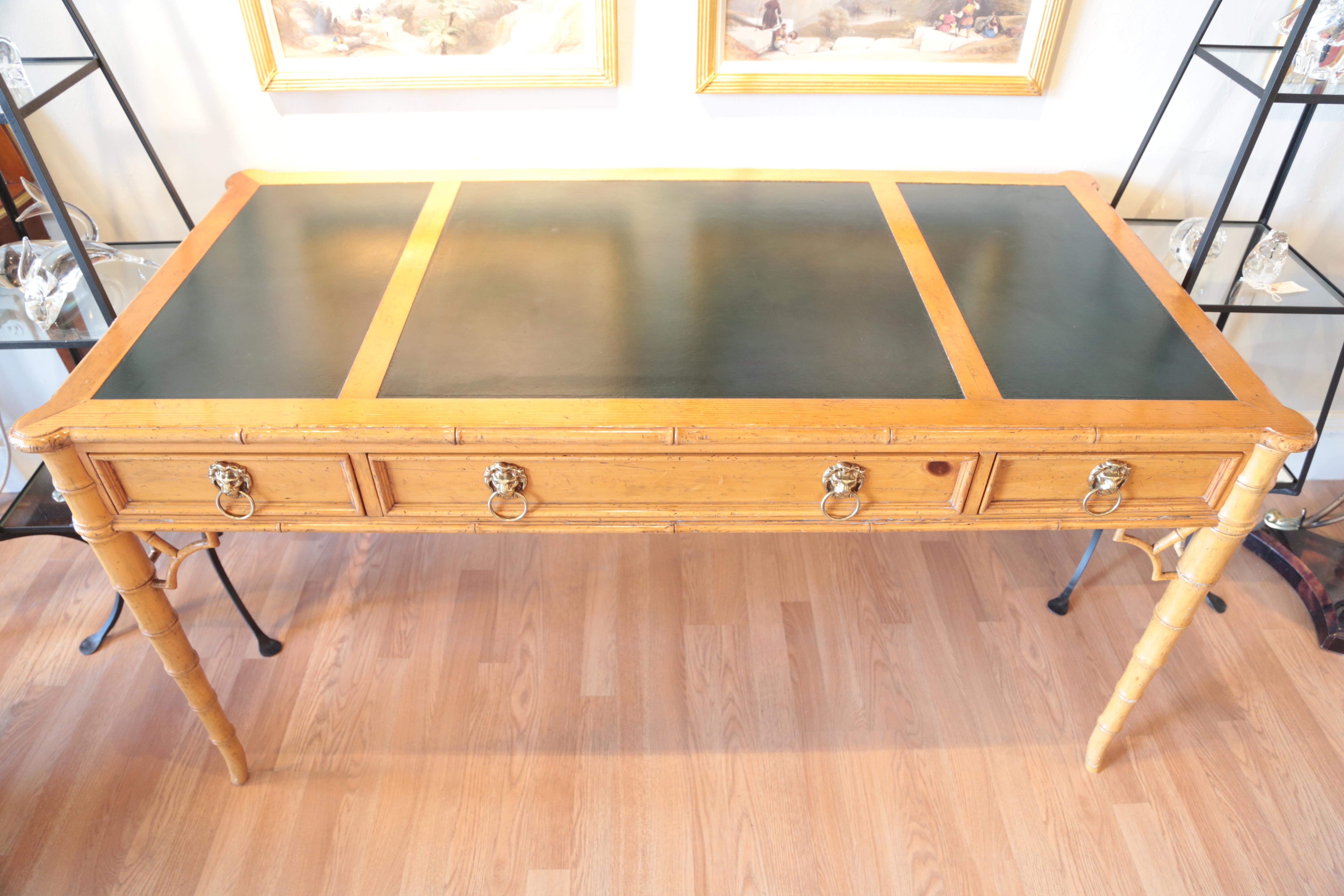 Chinese Chippendale Style Desk by Baker 1
