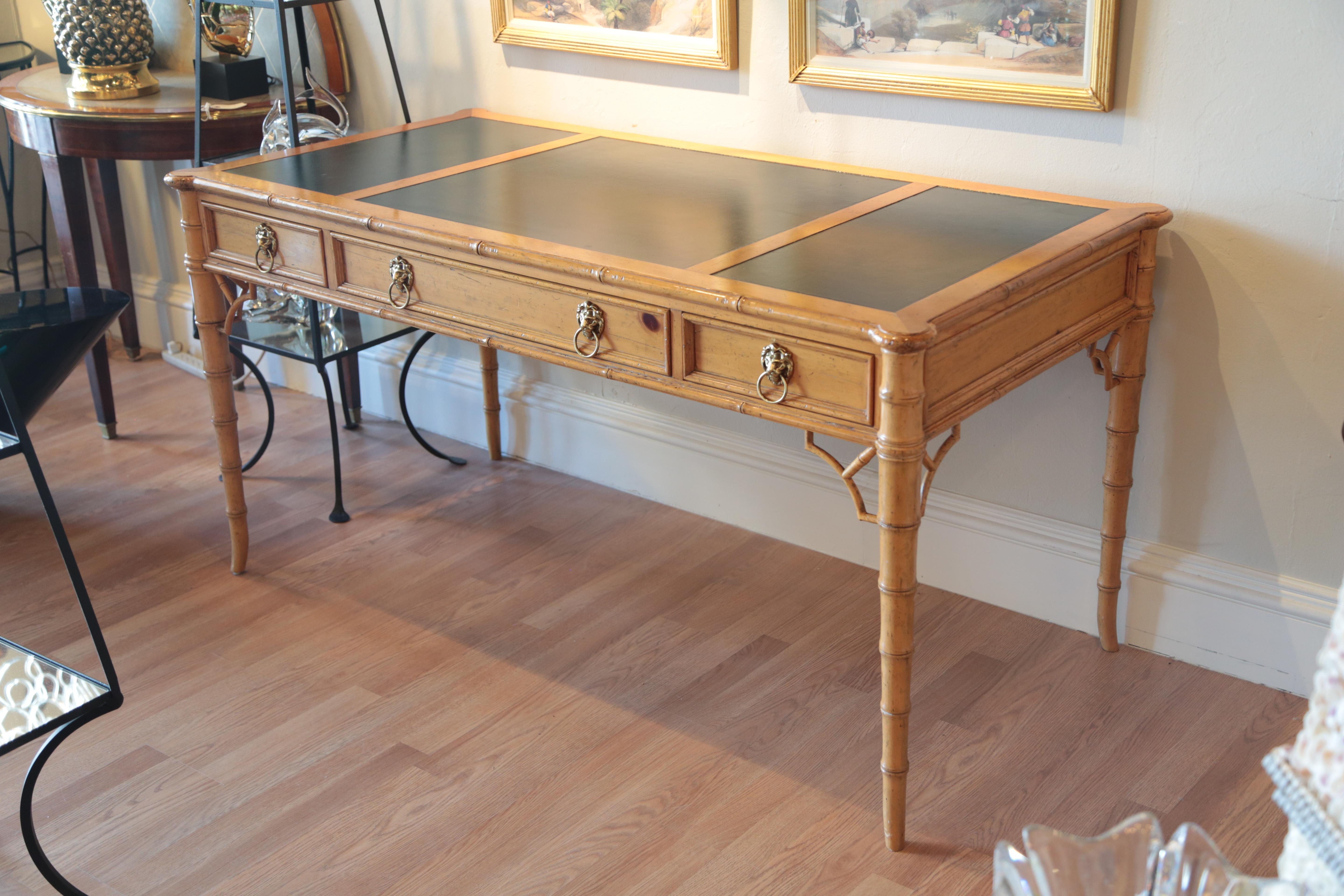 Chinese Chippendale Style Desk by Baker 4