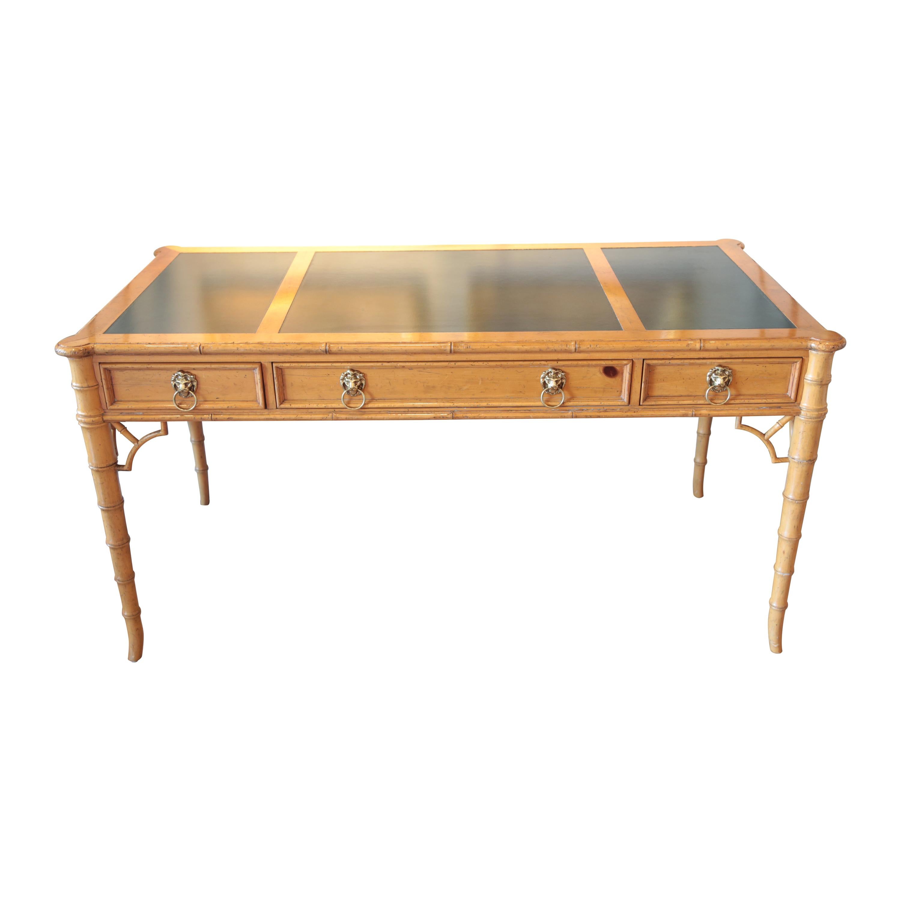 Chinese Chippendale Style Desk by Baker