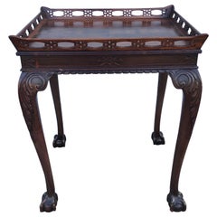 Chinese Chippendale Style English Tea Table