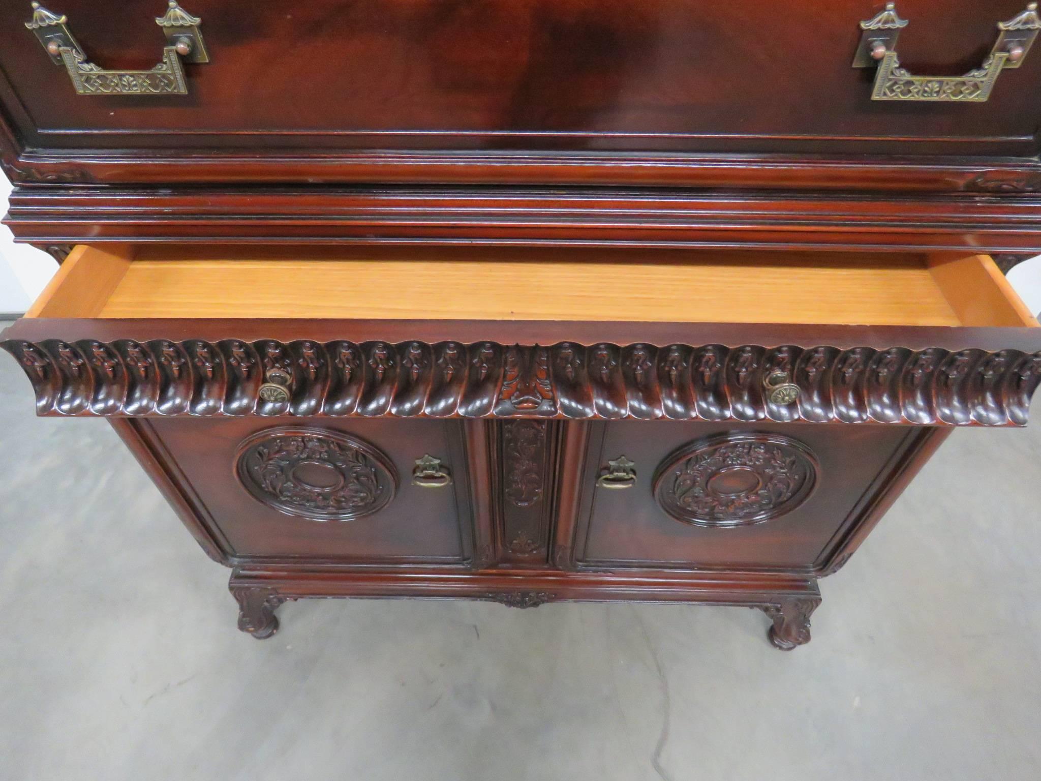 Chinese Chippendale Style Highboy 1