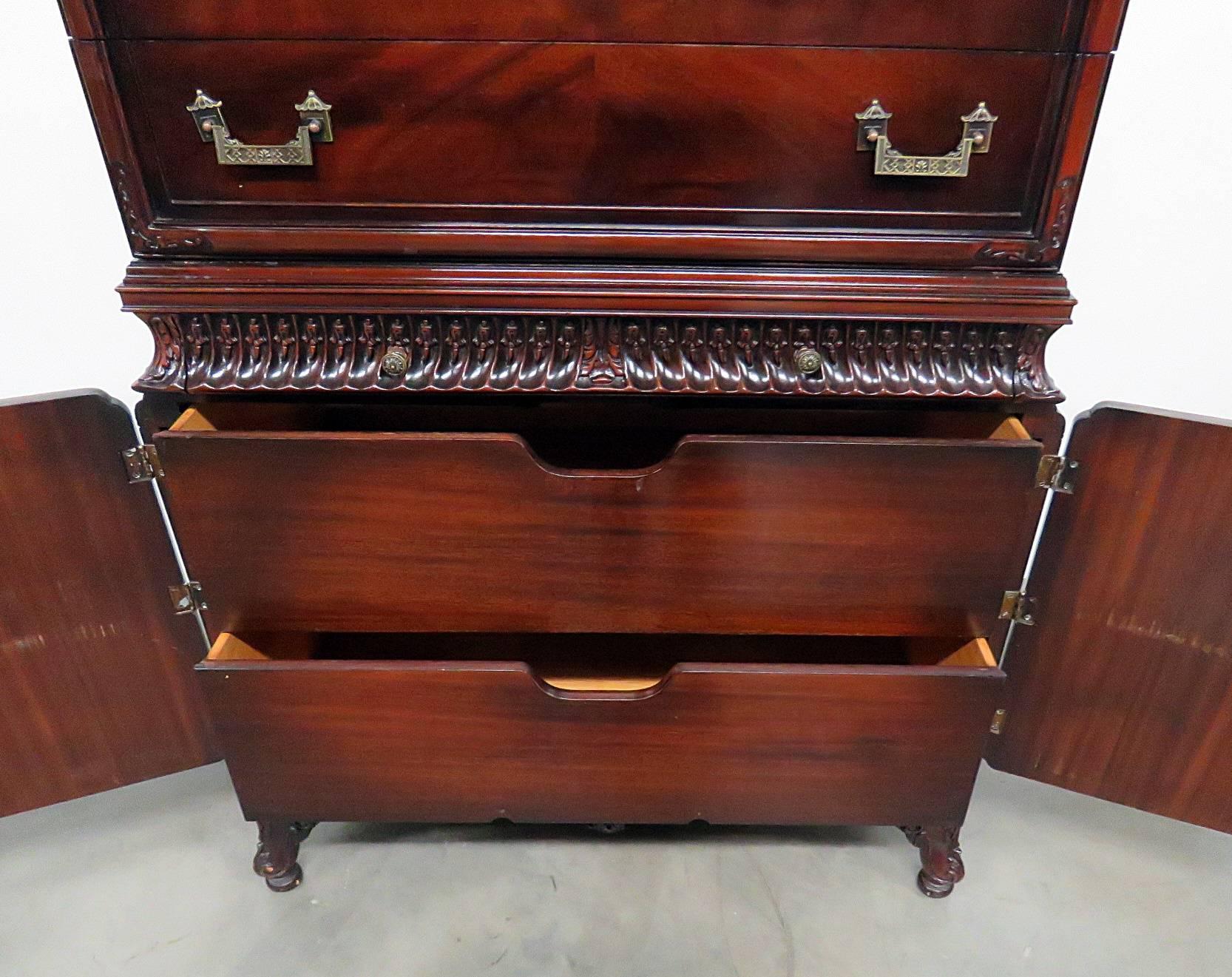 Chinese Chippendale Style Highboy 3