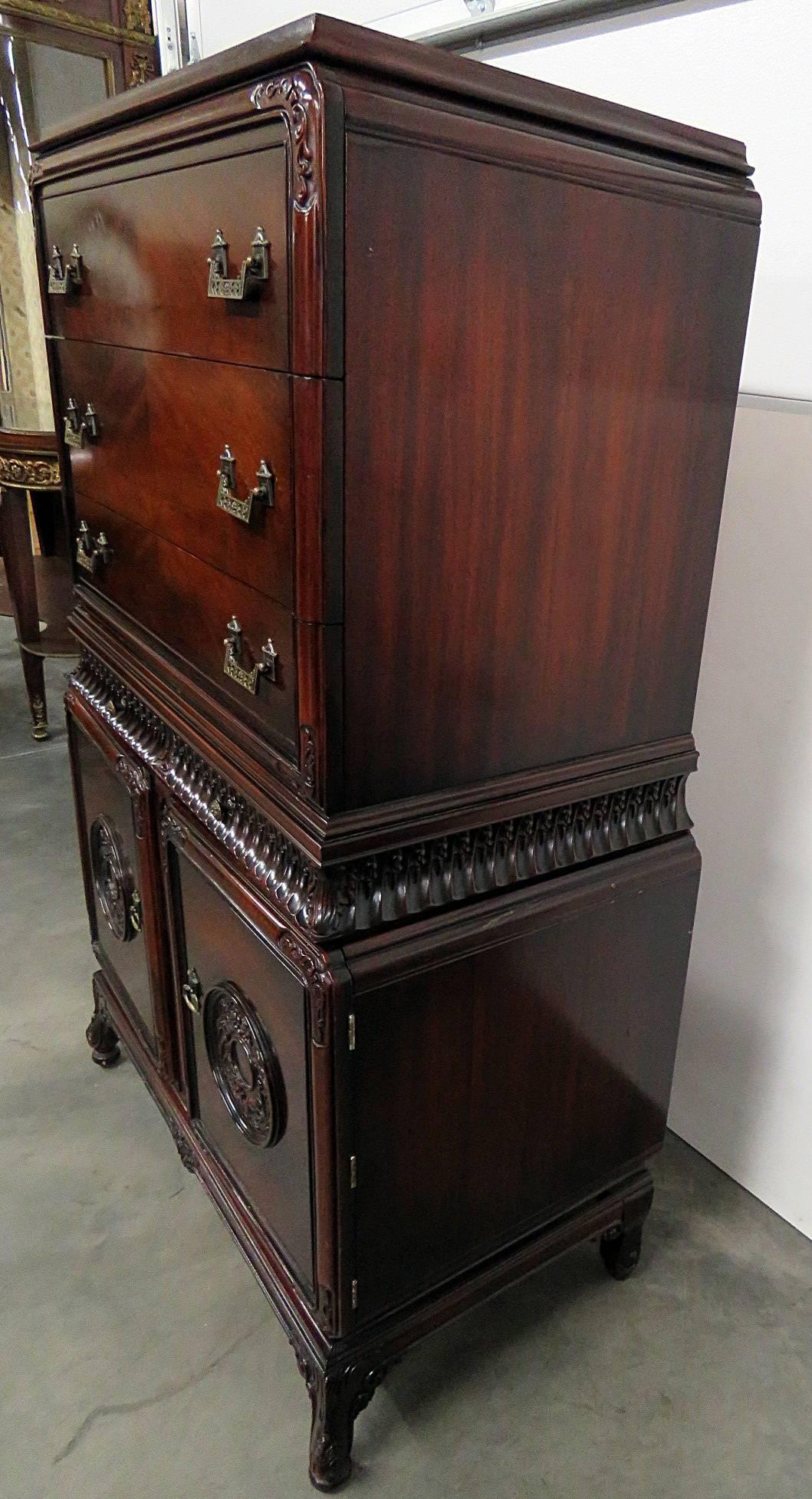 Chinese Chippendale Style Highboy 4