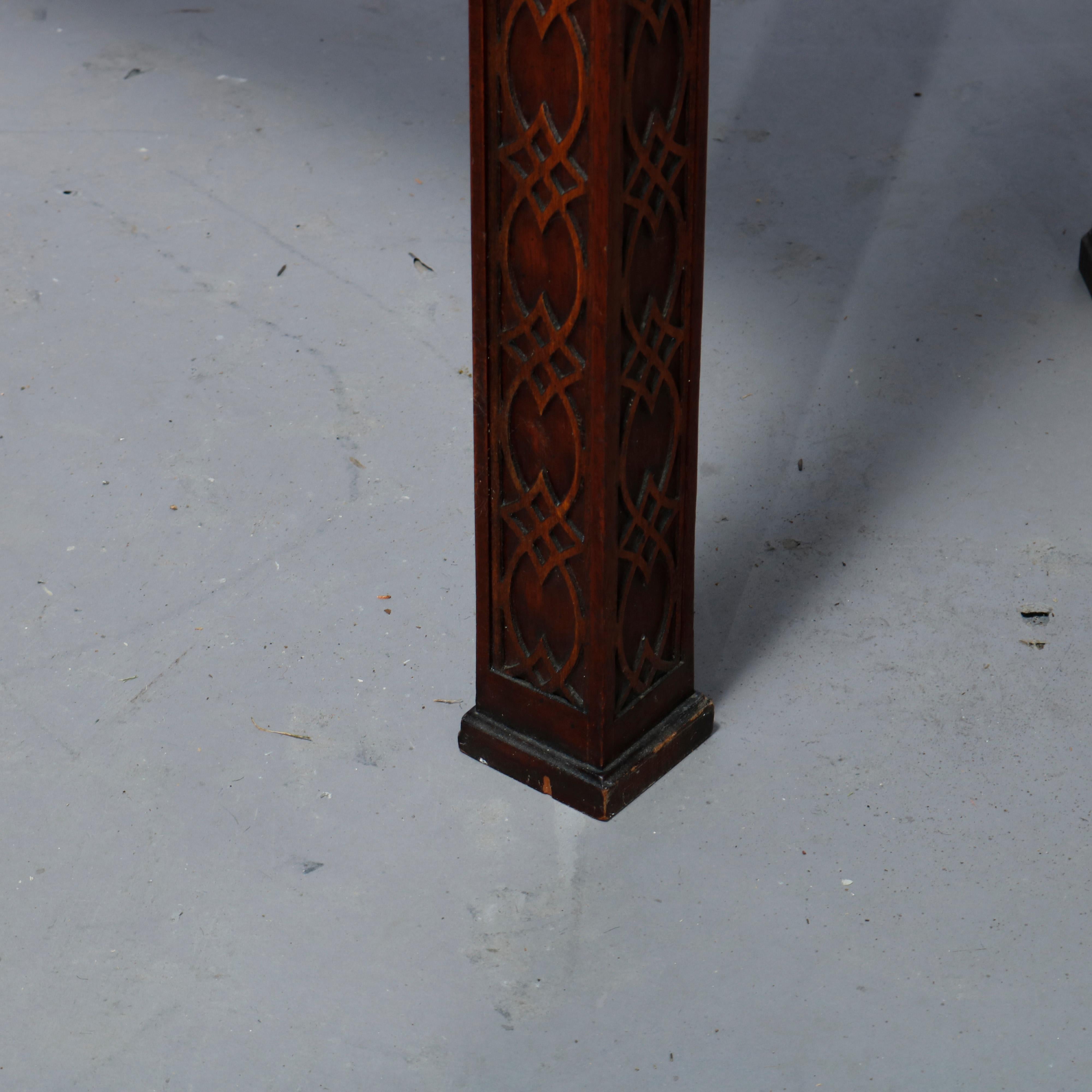 Chinese Chippendale Style Kindel Mahogany Sofa Table, 20th Century 10