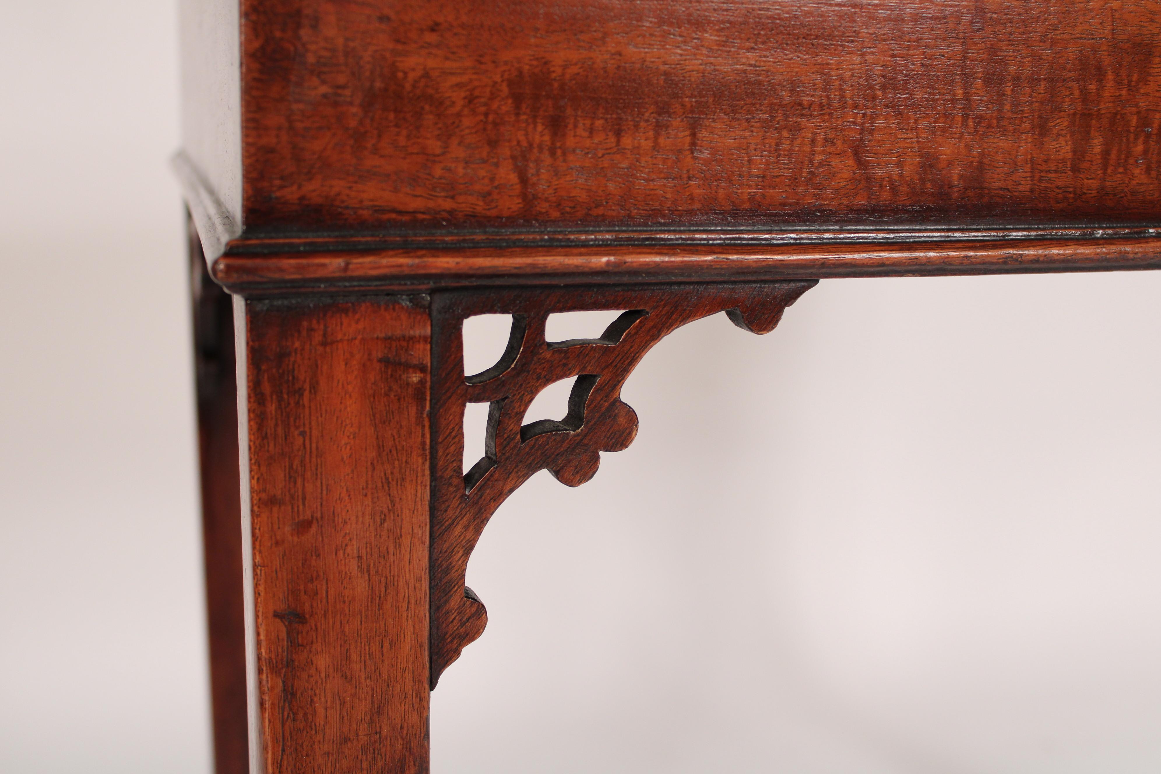 Chinese Chippendale Style Mahogany Games Table 4