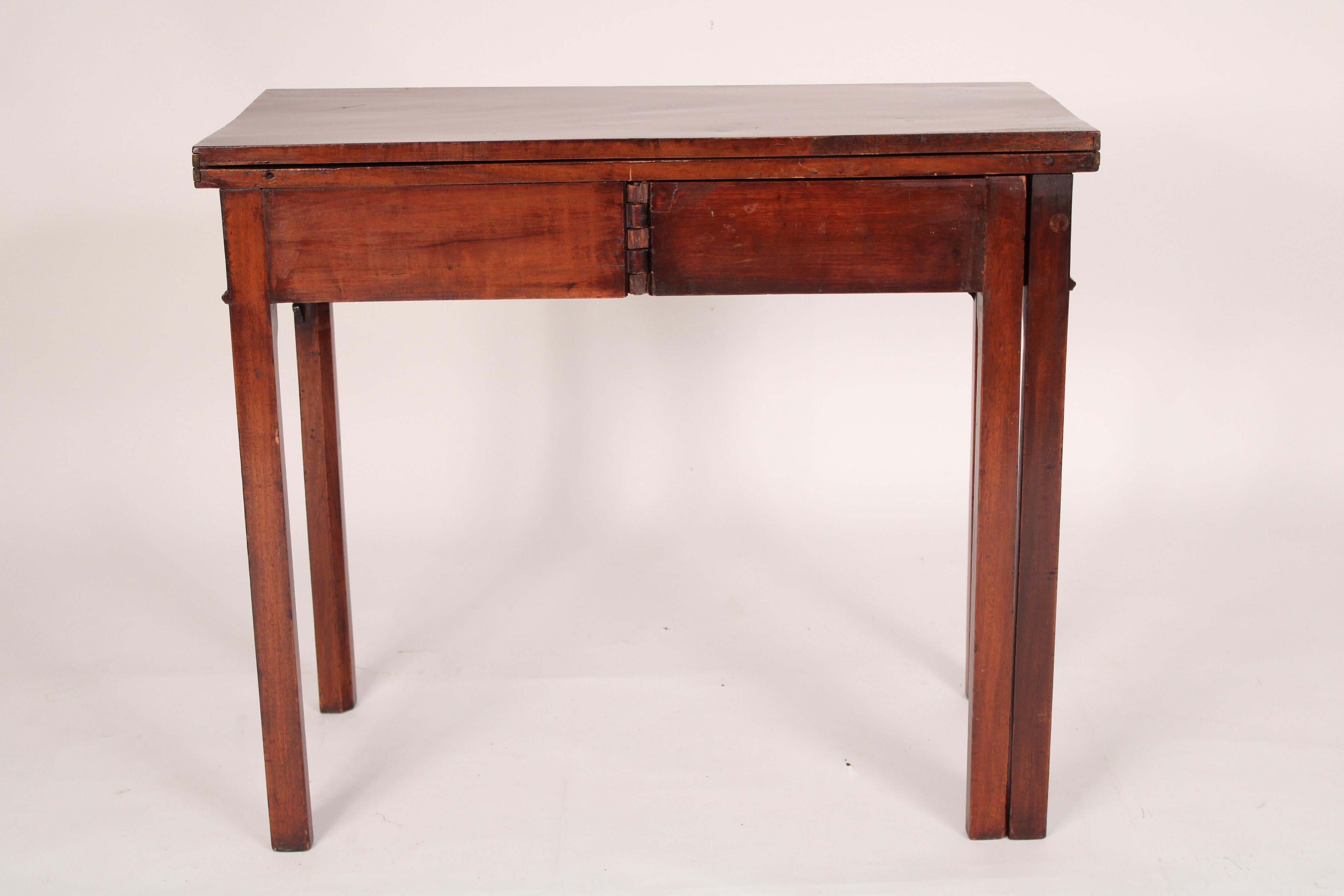 Chinese Chippendale Style Mahogany Games Table In Good Condition In Laguna Beach, CA