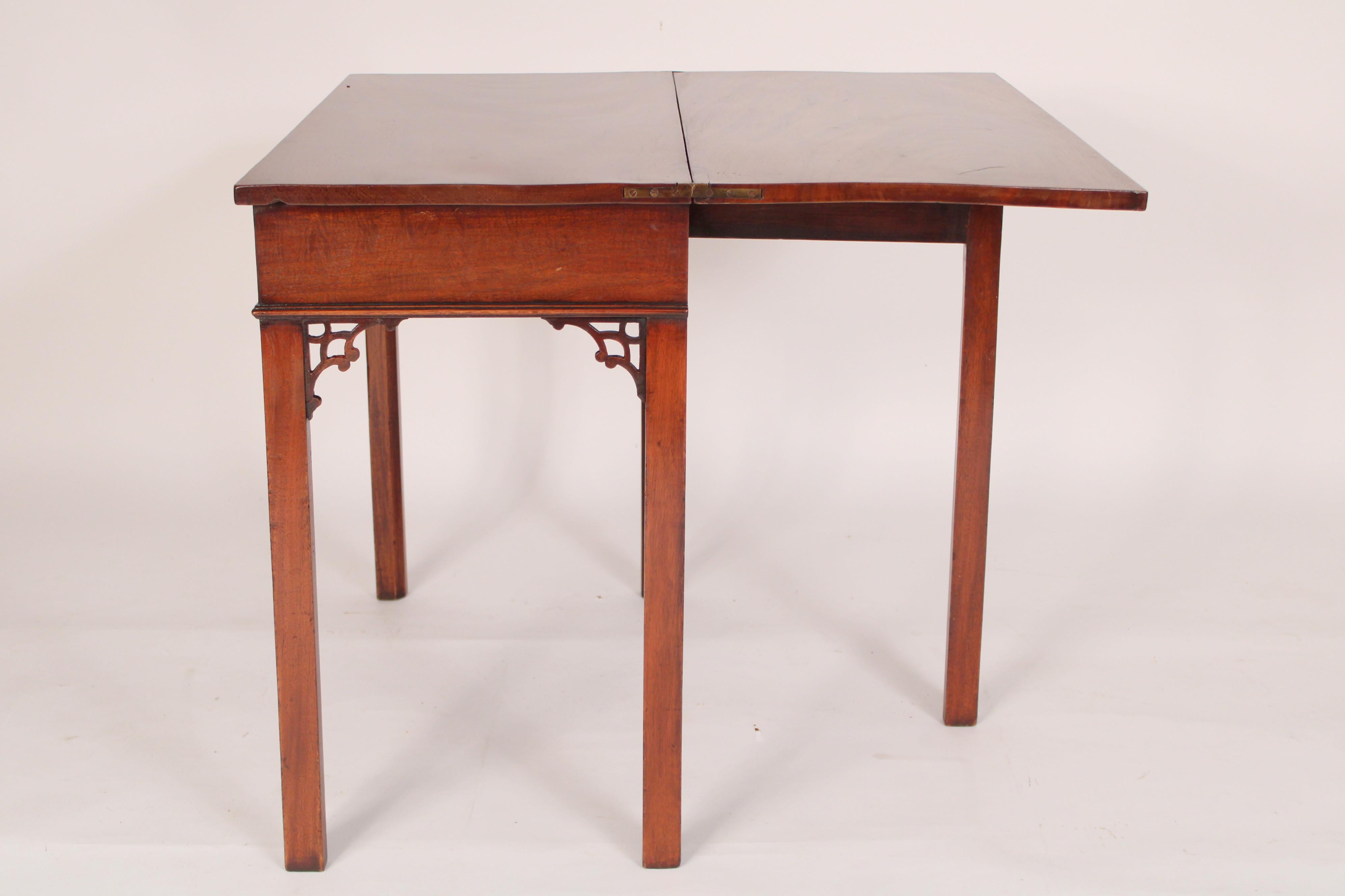 Chinese Chippendale Style Mahogany Games Table 2