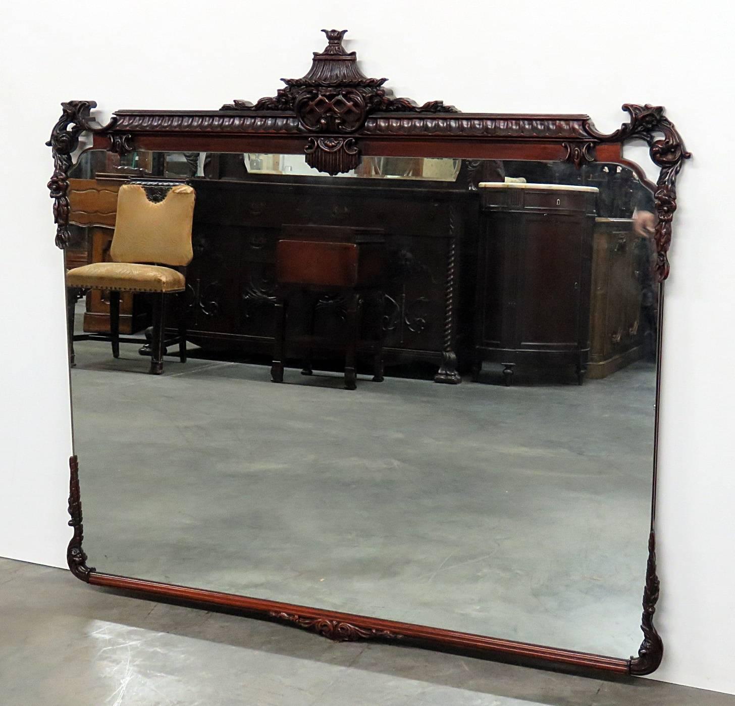 Chinese Chippendale style mirror.