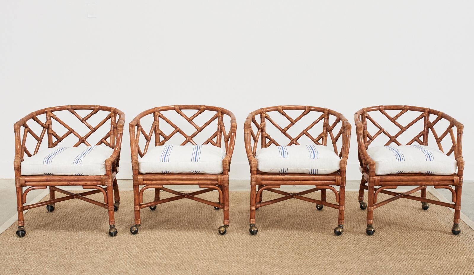 barrel chairs and table