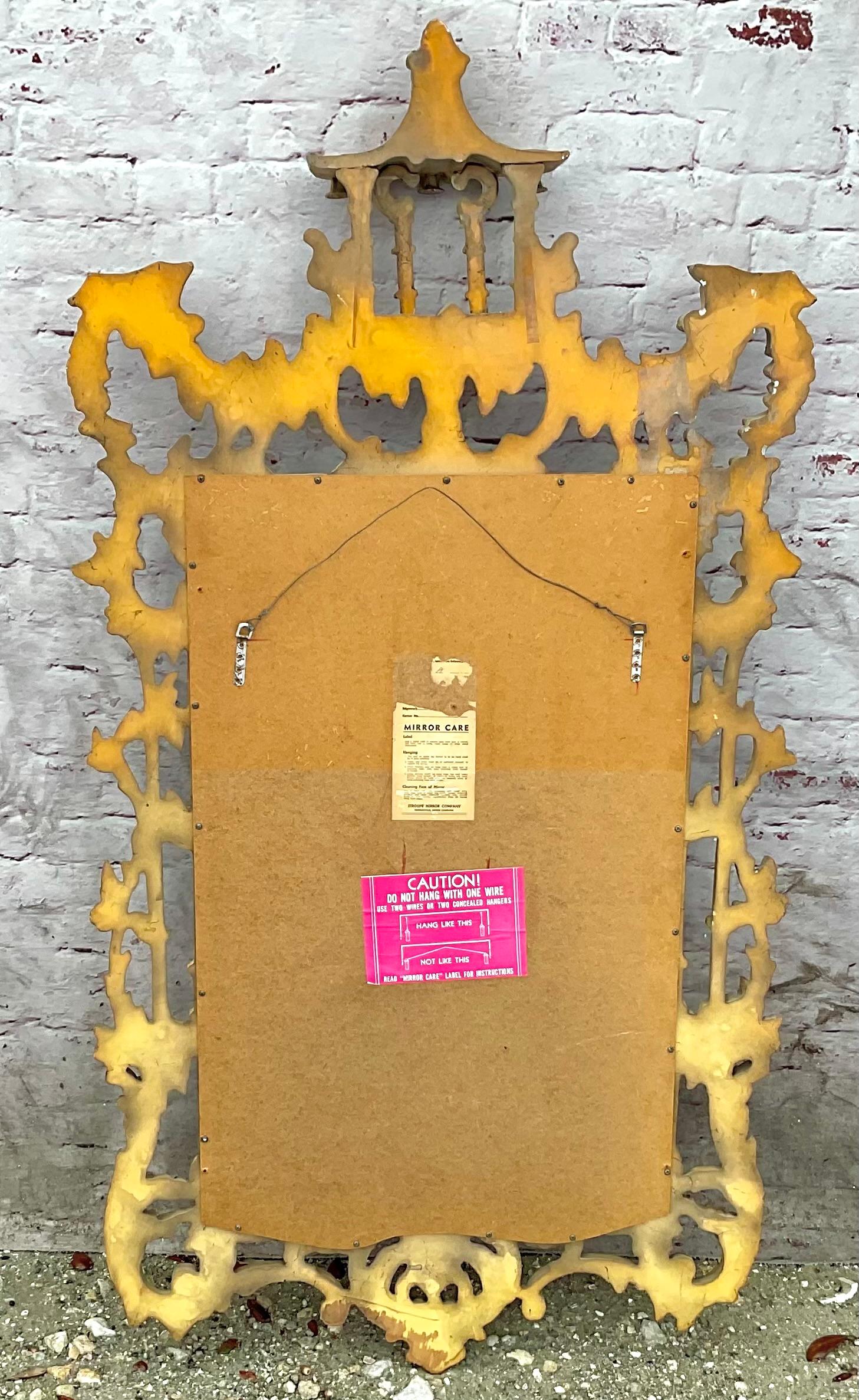 Miroir mural Chippendale chinois de style George II en vente 4