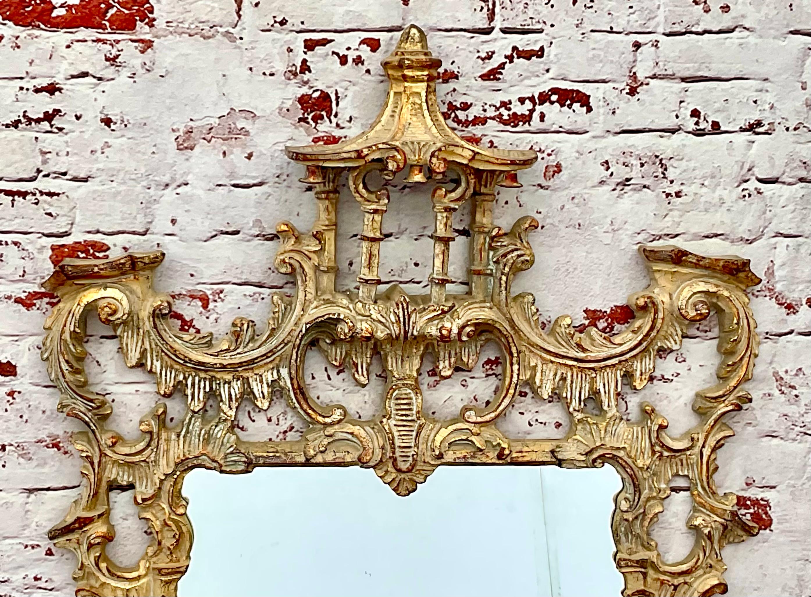 Américain Miroir mural Chippendale chinois de style George II en vente
