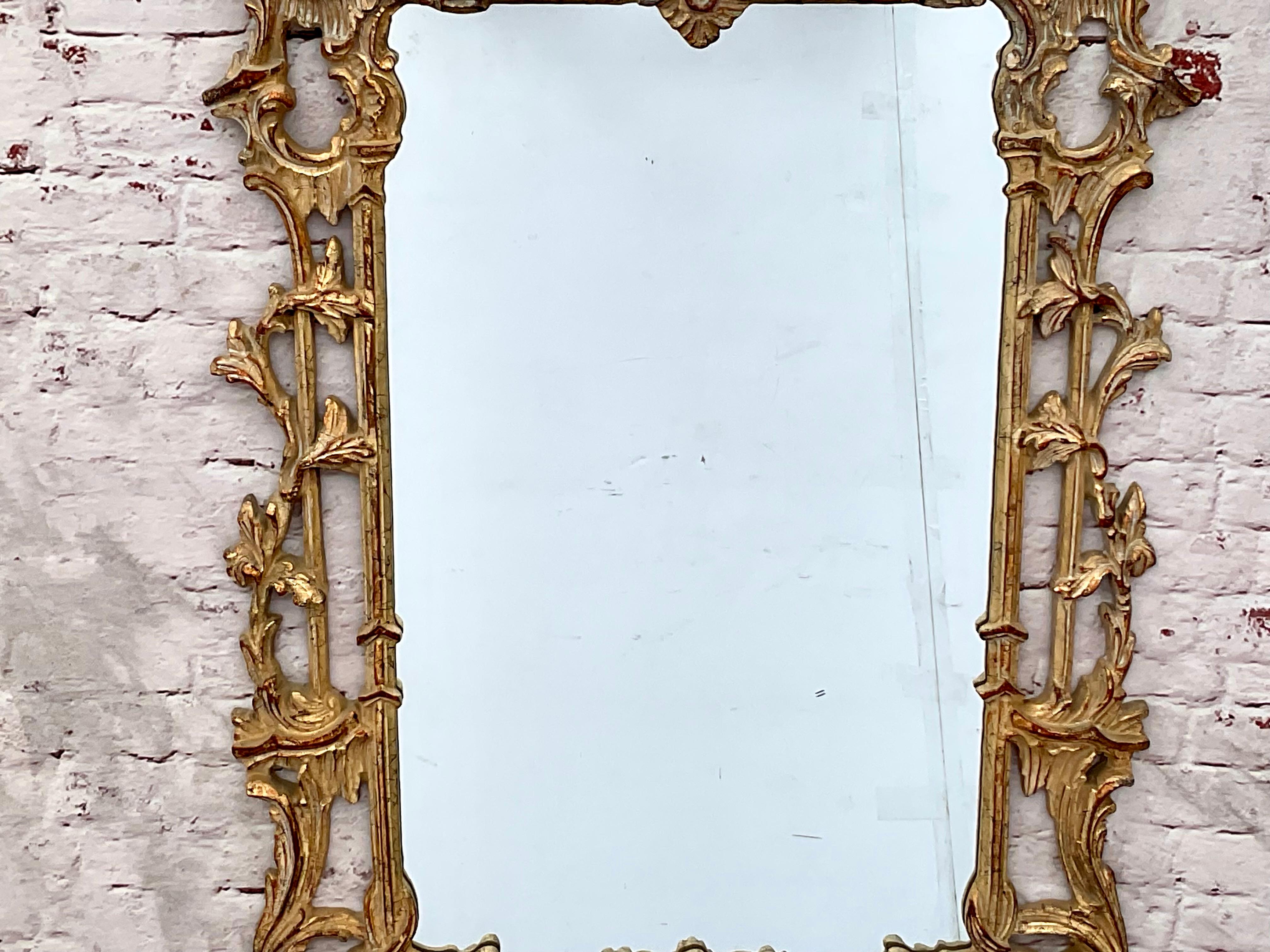 Miroir mural Chippendale chinois de style George II en vente 2