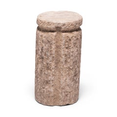 Chinese Cinched Mill Stone Pedestal