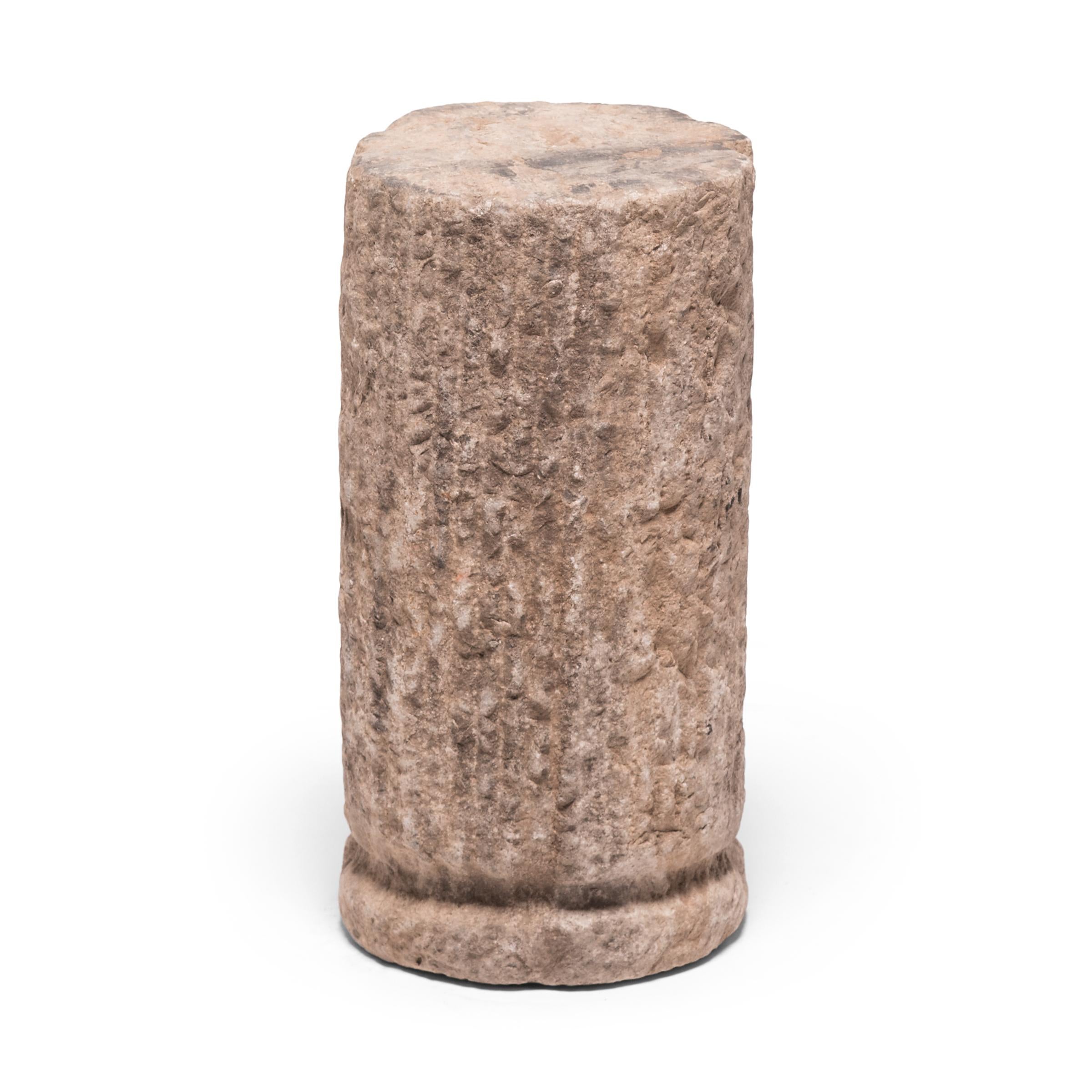 Qing Chinese Cinched Mill Stone Pedestal