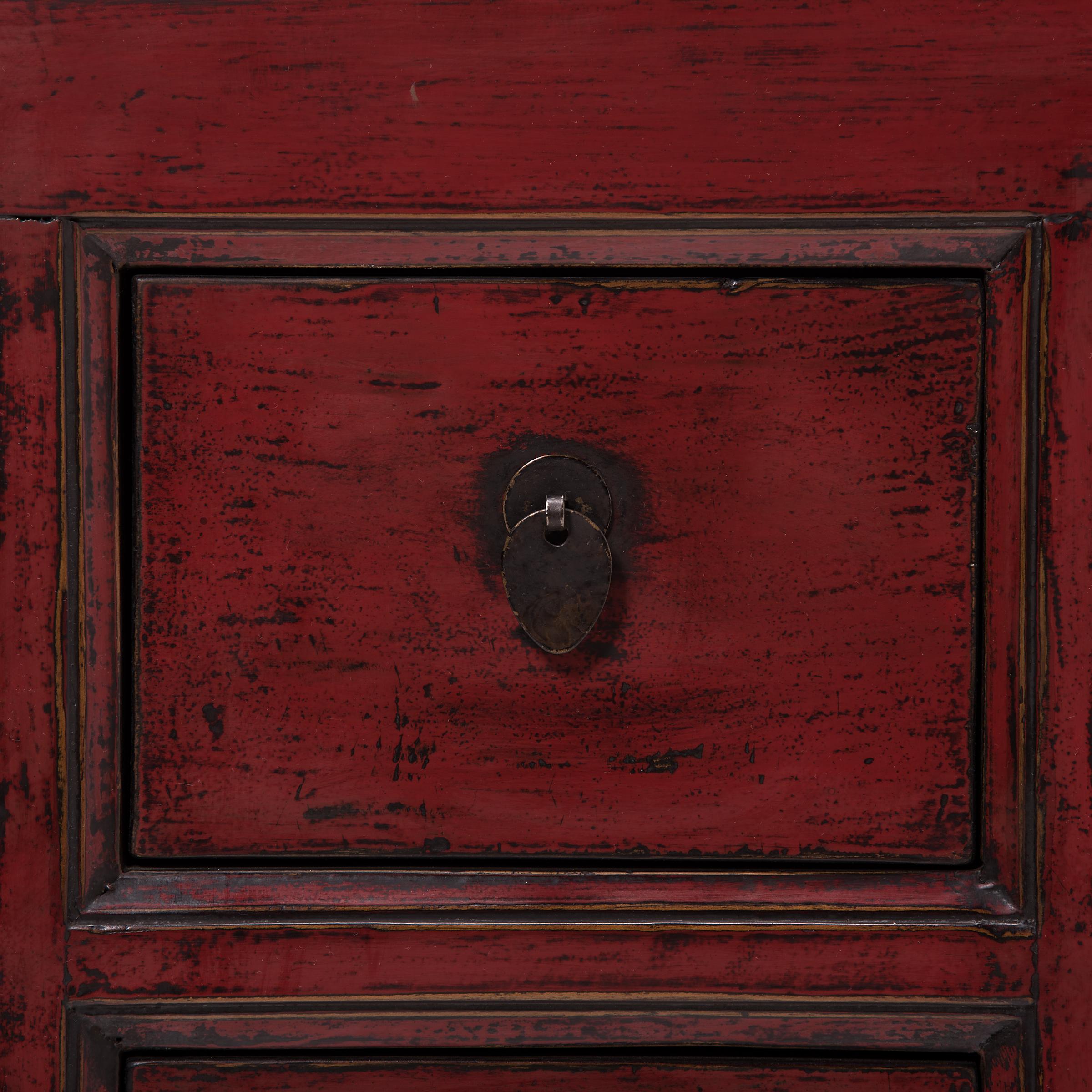 Chinese Cinnabar Apothecary Chest 3
