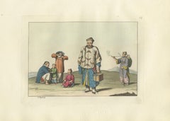 Chinese City Dwellers and Farmers – Ferrario Costume Print, c.1815