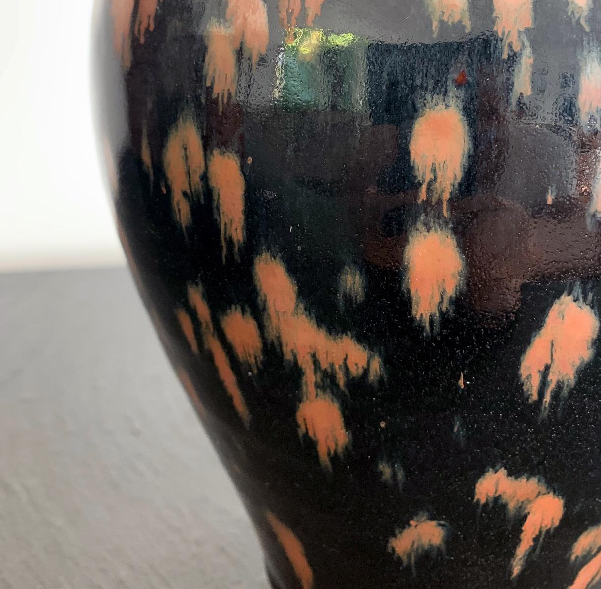 Chinese Cizhou Ceramic Vase with Russet Splash Glaze 2
