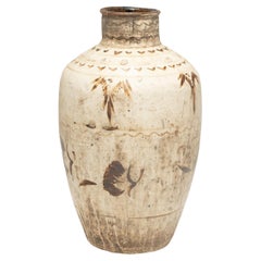 Vaso da vino cinese smaltato Cizhou, 1850 ca.
