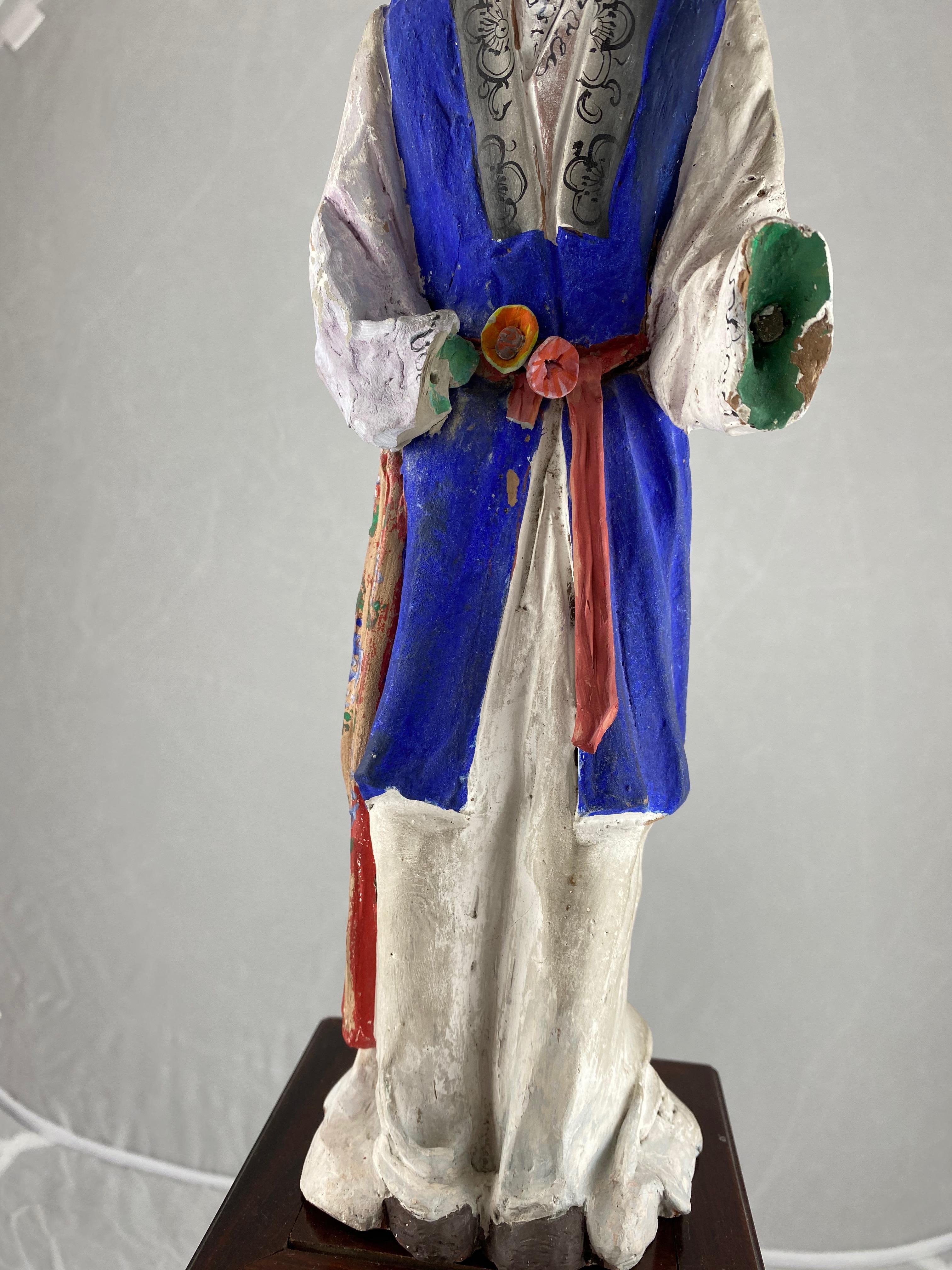 19th Century Chinese Clay-Sculpture, 18th Century For Sale