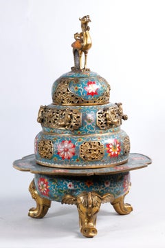 Chinese Cloisonné Censer