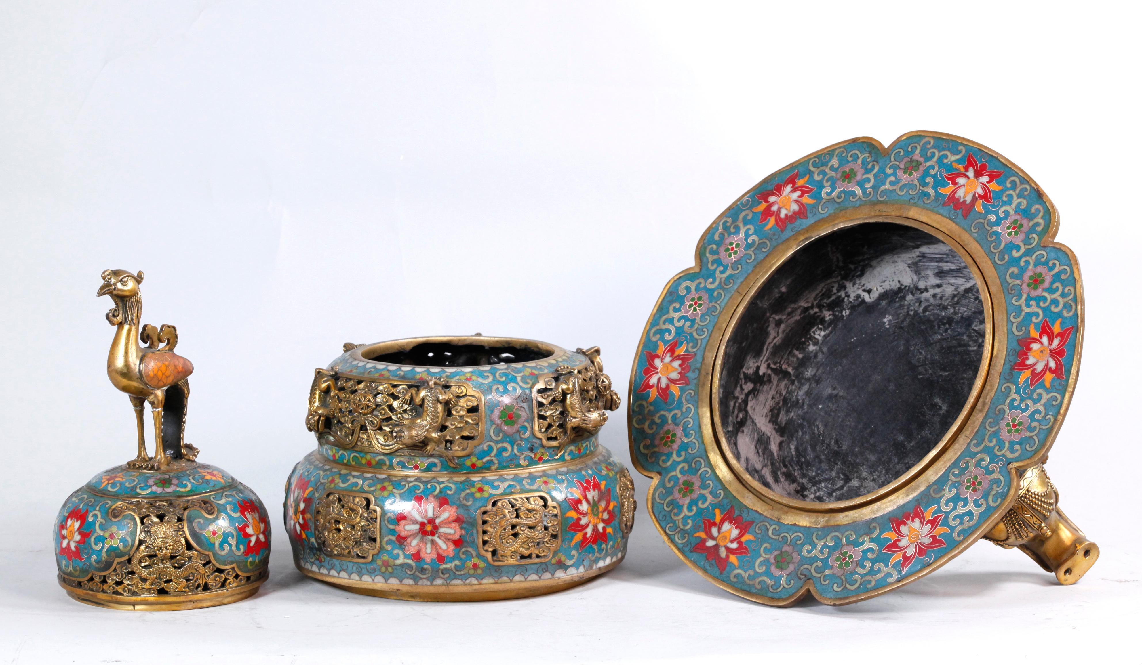 Cloisonné Censura cinese in cloisonné in vendita