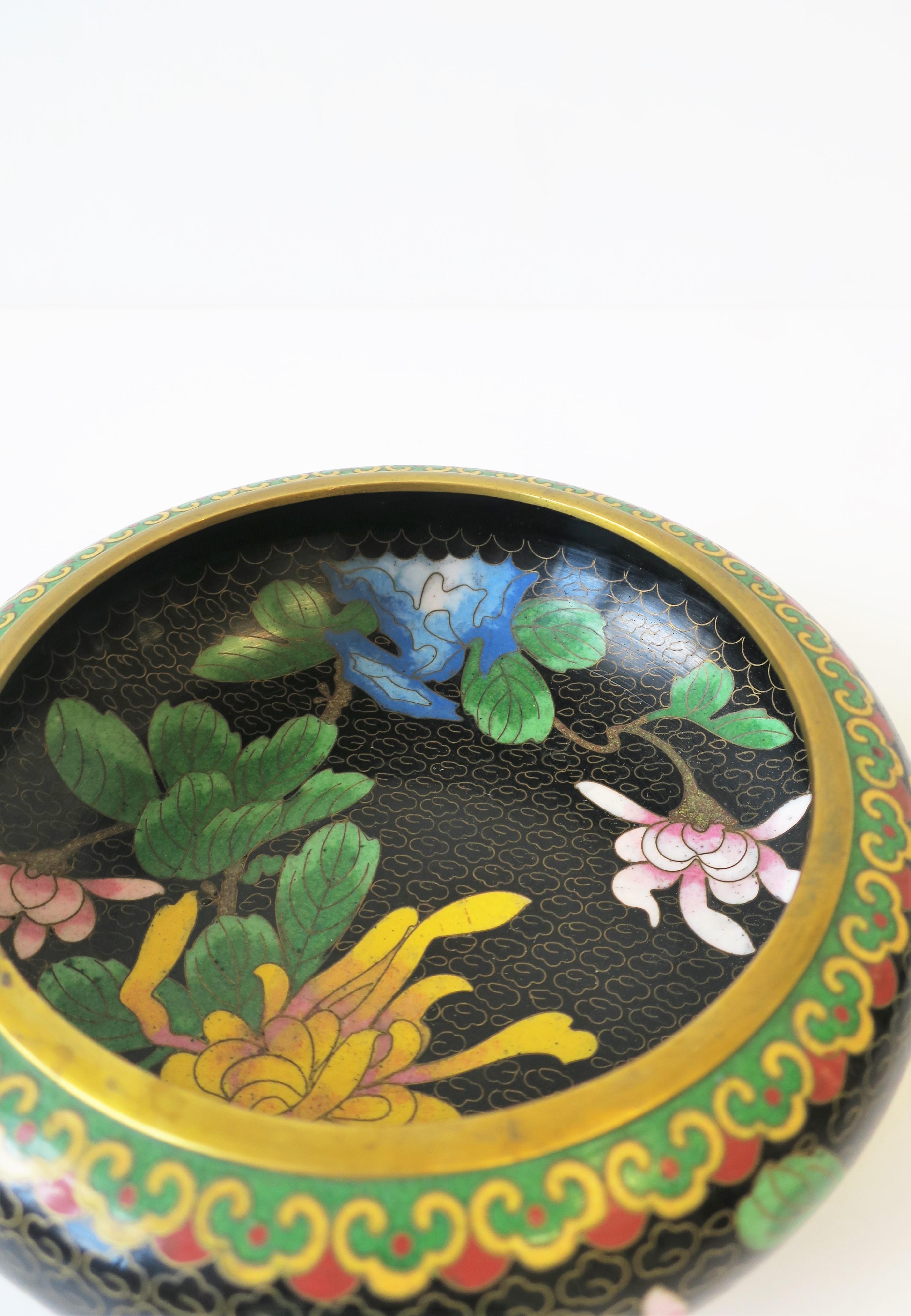 antique chinese cloisonne bowl