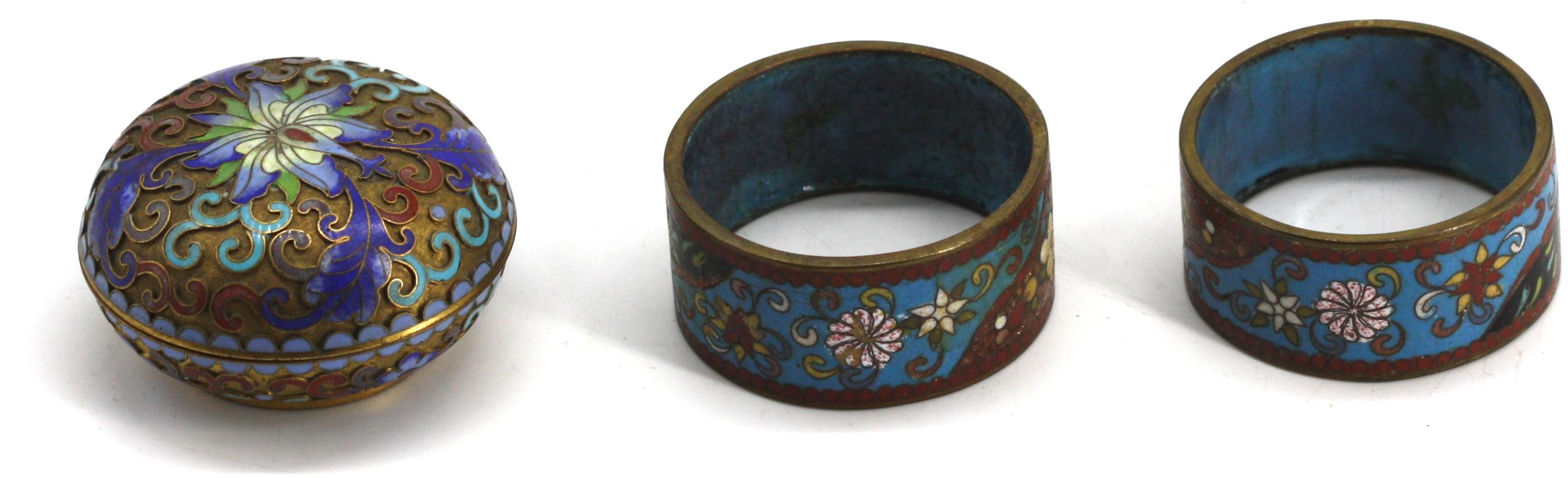 Chinese Cloisonne Enamel Box For Sale 2