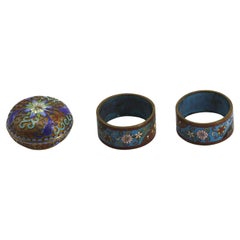 Chinesische Cloisonné-Emaille-Schachtel