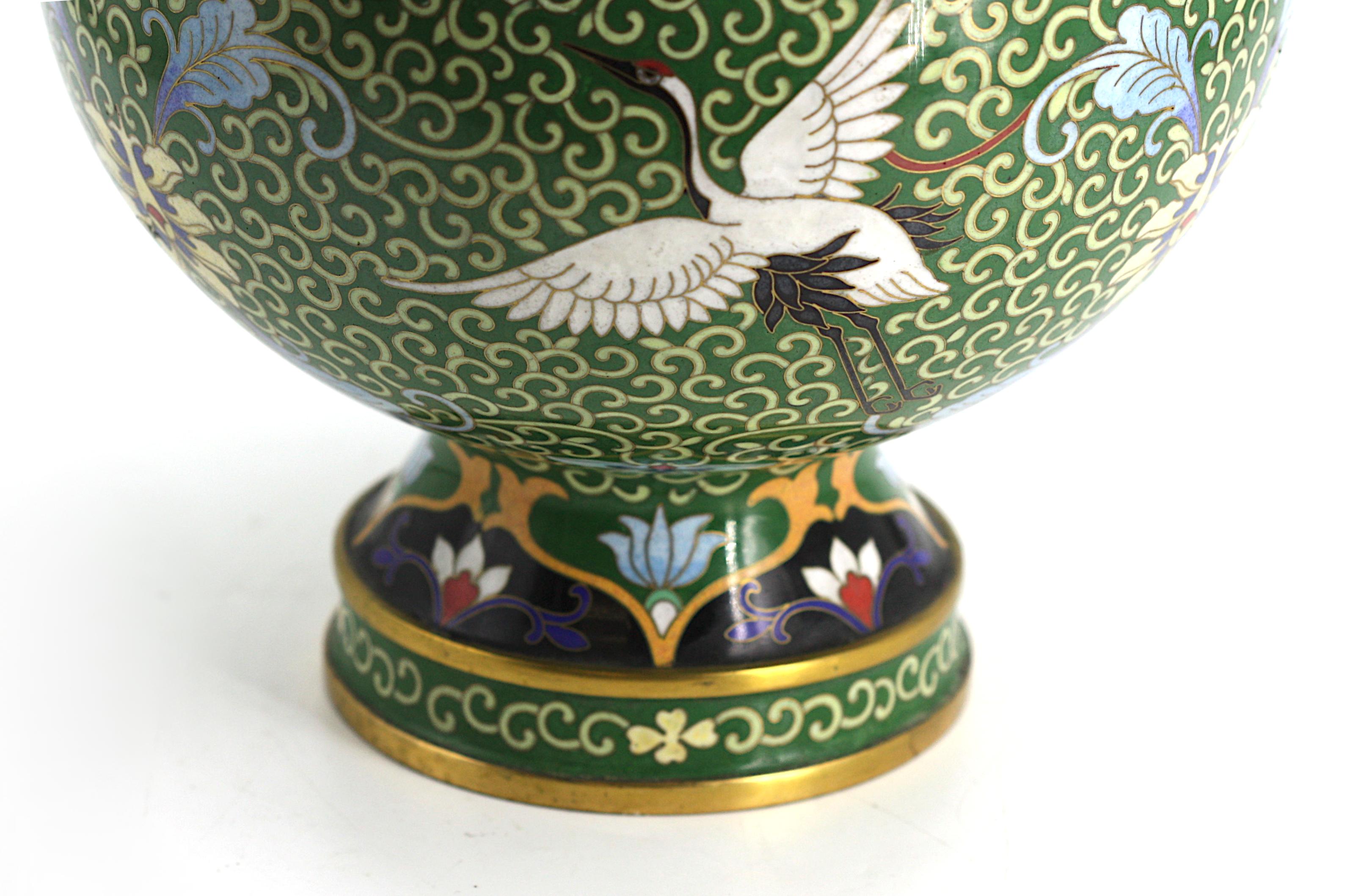 Chinese Cloisonne Enamel Vase For Sale 2