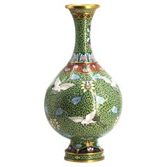 Chinese Cloisonne Enamel Vase