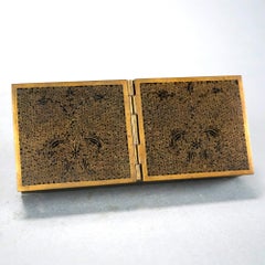 Chinese Cloisonné Enameled Fleur de Lis Cigarette Box 20th C