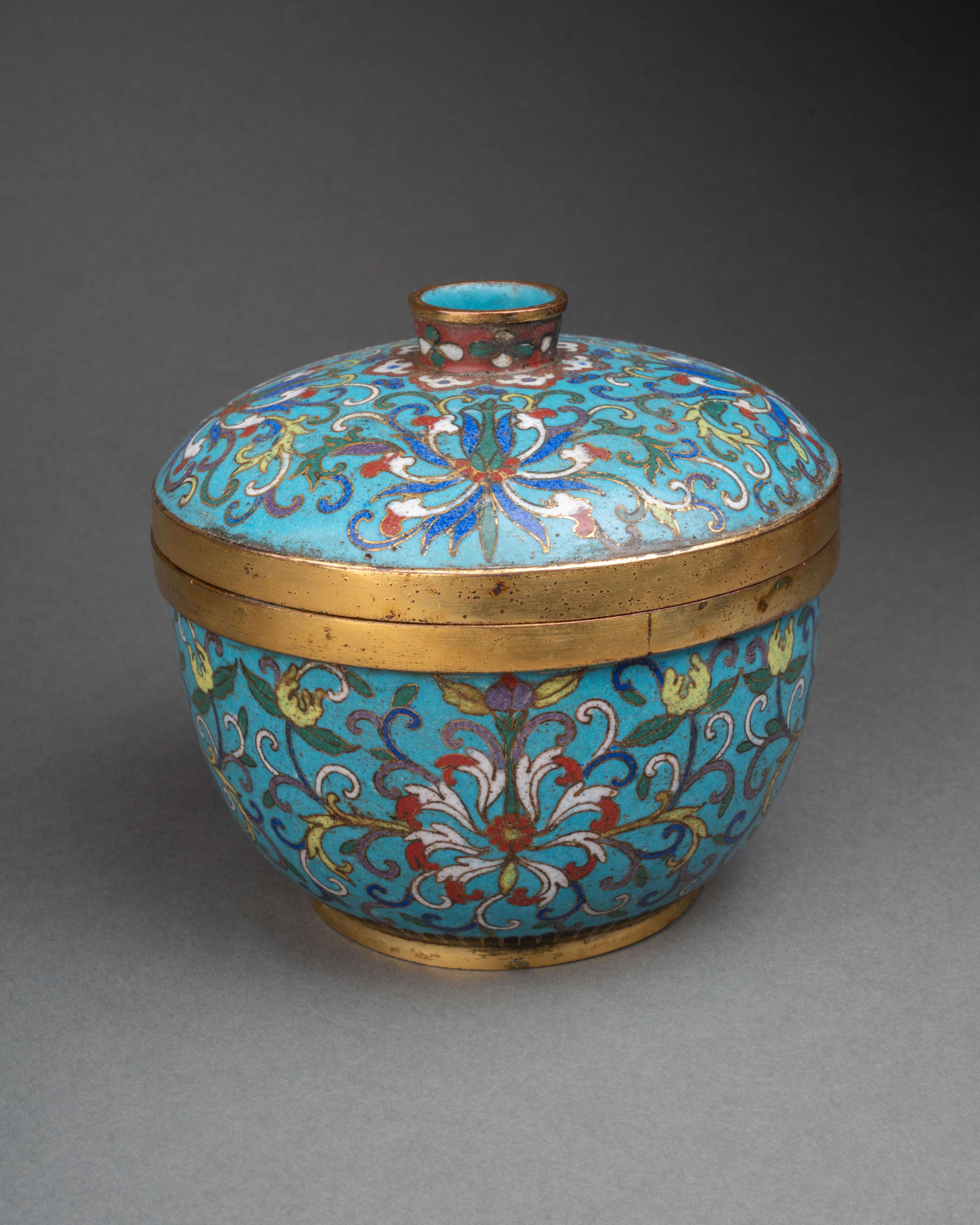 French XIXth century chinese enameled 