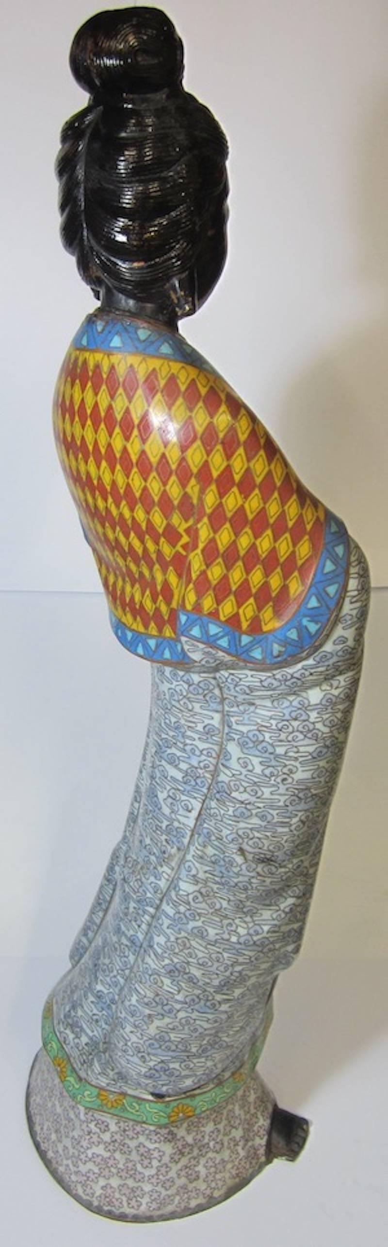 Early 20th Century Chinese Cloisonné Figure