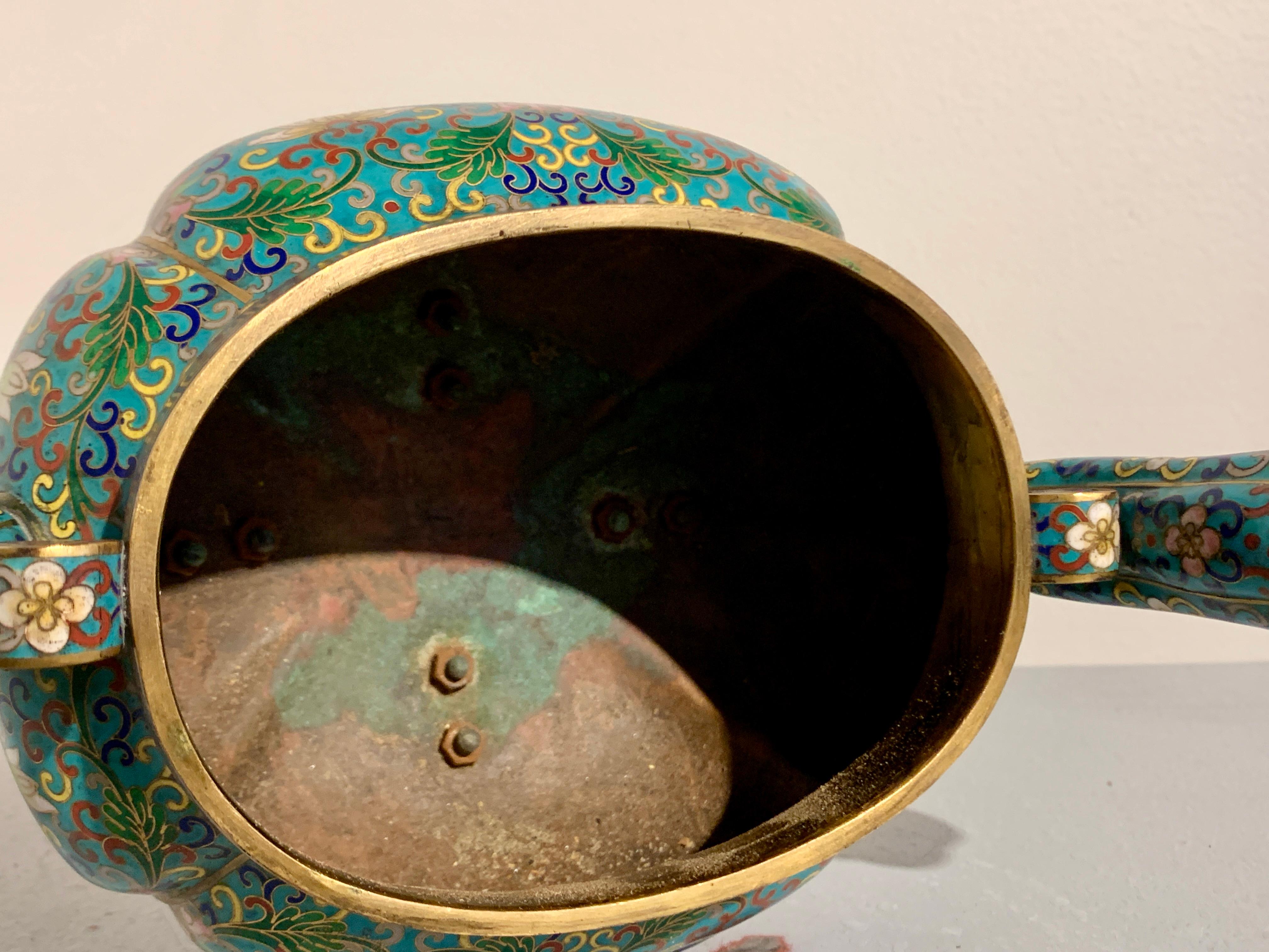 Quemador de incienso chino de cloisonné, hacia 1960, China en venta 8