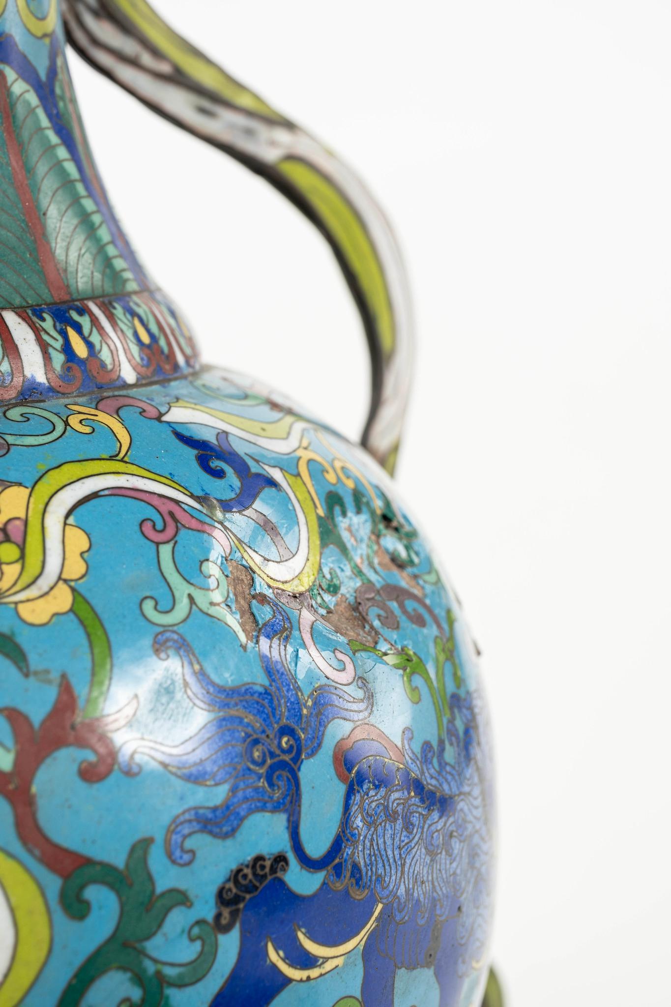 Table cloisonnée chinoise en vente 7