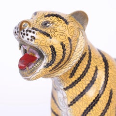 Chinese Cloisonné Tiger