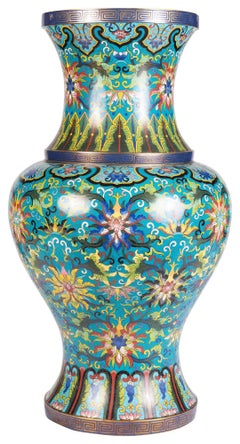Chinese Cloisonné vase/ lamp, circa 1880
